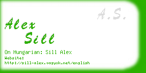 alex sill business card